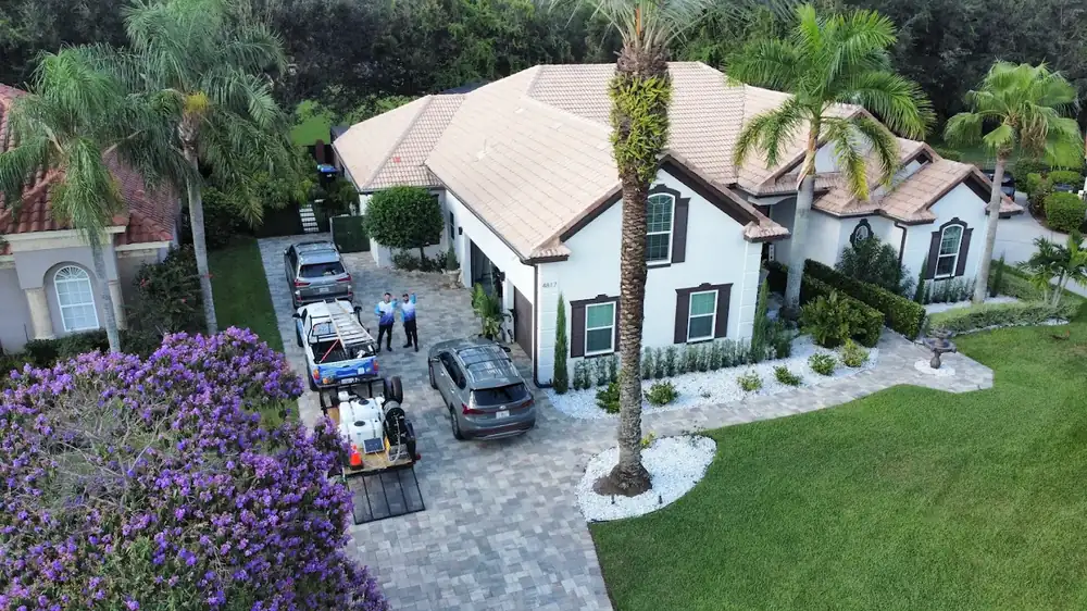 Luxury home pressure washing in Central Florida